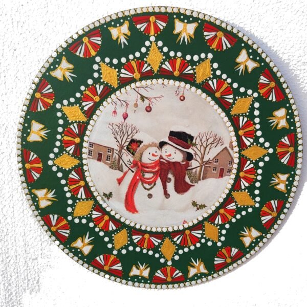 Mandala "Dueto de Neve" - Verde