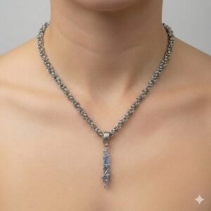 Talismã Guardião — Cianita Azul